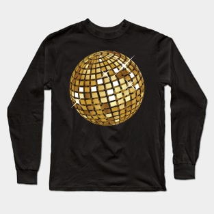 Golden disco ball Long Sleeve T-Shirt